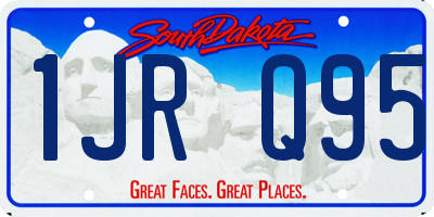 SD license plate 1JRQ95