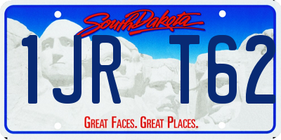SD license plate 1JRT62