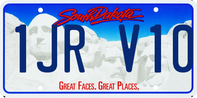 SD license plate 1JRV10