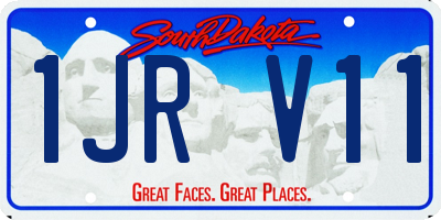SD license plate 1JRV11