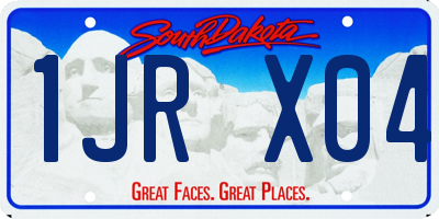 SD license plate 1JRX04