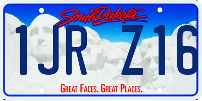 SD license plate 1JRZ16