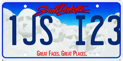 SD license plate 1JSI23