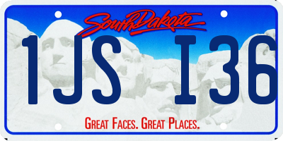 SD license plate 1JSI36