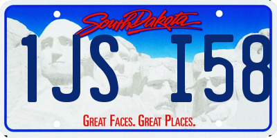 SD license plate 1JSI58