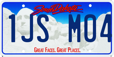SD license plate 1JSM04