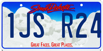 SD license plate 1JSR24