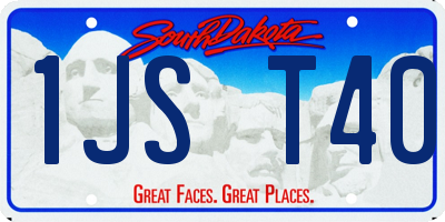 SD license plate 1JST40