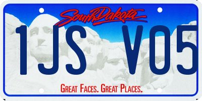 SD license plate 1JSV05