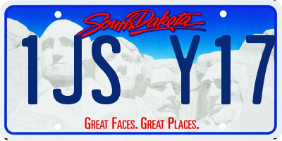 SD license plate 1JSY17
