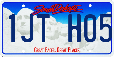 SD license plate 1JTH05