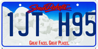 SD license plate 1JTH95