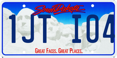 SD license plate 1JTI04