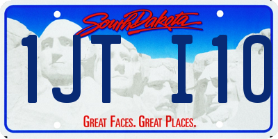 SD license plate 1JTI10