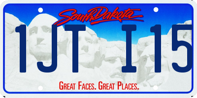 SD license plate 1JTI15