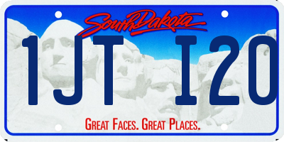 SD license plate 1JTI20
