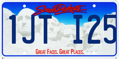 SD license plate 1JTI25