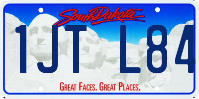SD license plate 1JTL84