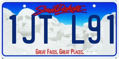 SD license plate 1JTL91