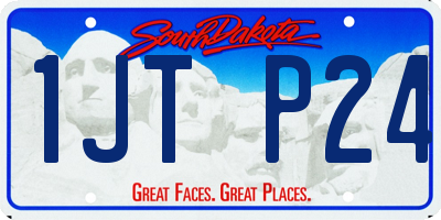 SD license plate 1JTP24