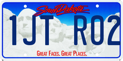 SD license plate 1JTR02