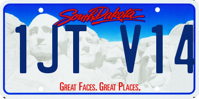 SD license plate 1JTV14