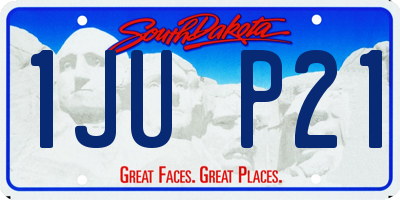SD license plate 1JUP21