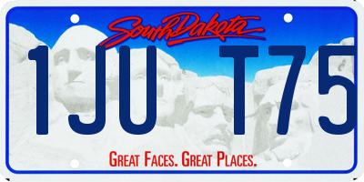 SD license plate 1JUT75