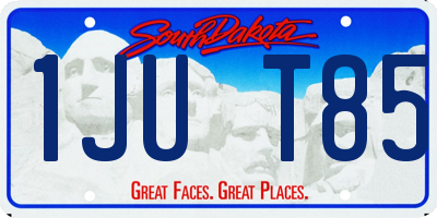 SD license plate 1JUT85