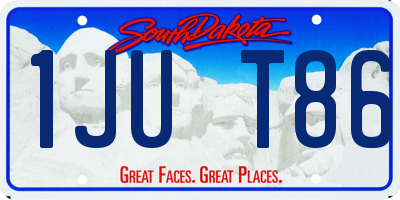 SD license plate 1JUT86