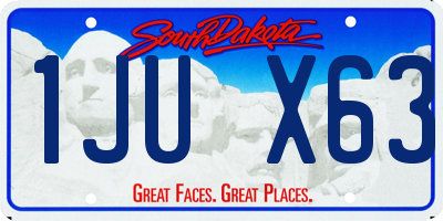SD license plate 1JUX63