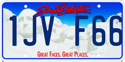 SD license plate 1JVF66