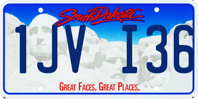 SD license plate 1JVI36