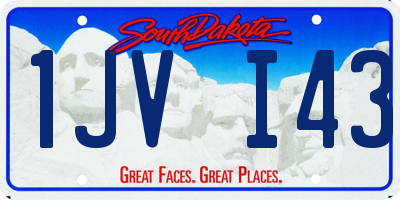 SD license plate 1JVI43