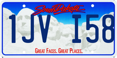 SD license plate 1JVI58