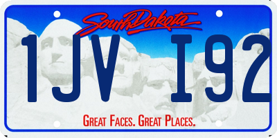 SD license plate 1JVI92