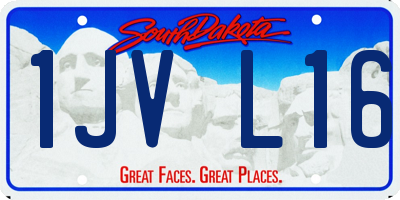 SD license plate 1JVL16