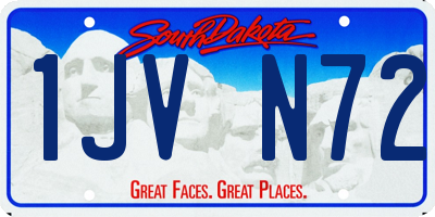 SD license plate 1JVN72