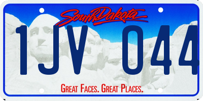 SD license plate 1JVO44