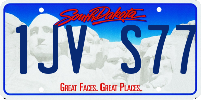 SD license plate 1JVS77