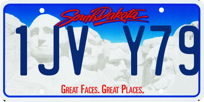 SD license plate 1JVY79