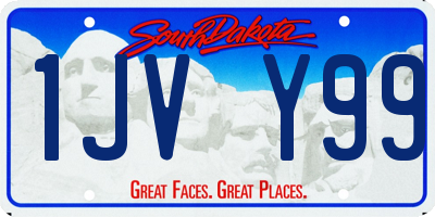 SD license plate 1JVY99
