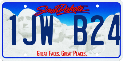 SD license plate 1JWB24