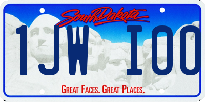 SD license plate 1JWI00