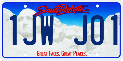 SD license plate 1JWJ01