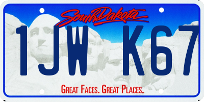 SD license plate 1JWK67