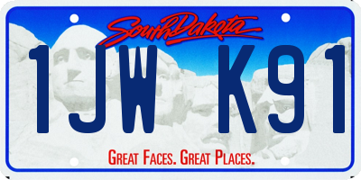 SD license plate 1JWK91