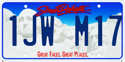 SD license plate 1JWM17