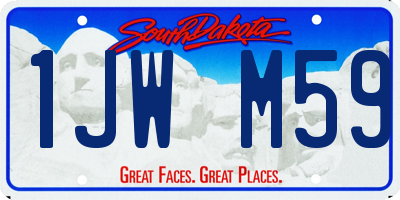 SD license plate 1JWM59