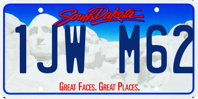 SD license plate 1JWM62